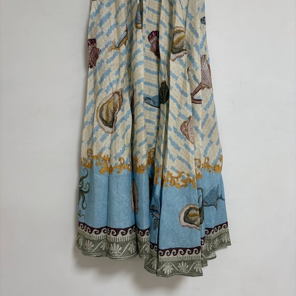 Alemais jellyfish pleated linen midi dress - Picture 12 of 15